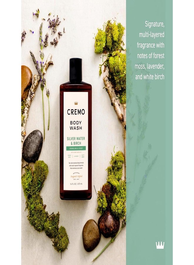 Cremo Body Wash for Men, Silver Water & Birch, Sparkling & Crisp, 16 Fl Oz - Image 2
